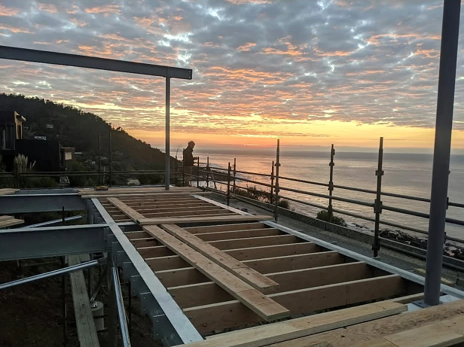 Coastal outlook from a timber framing project